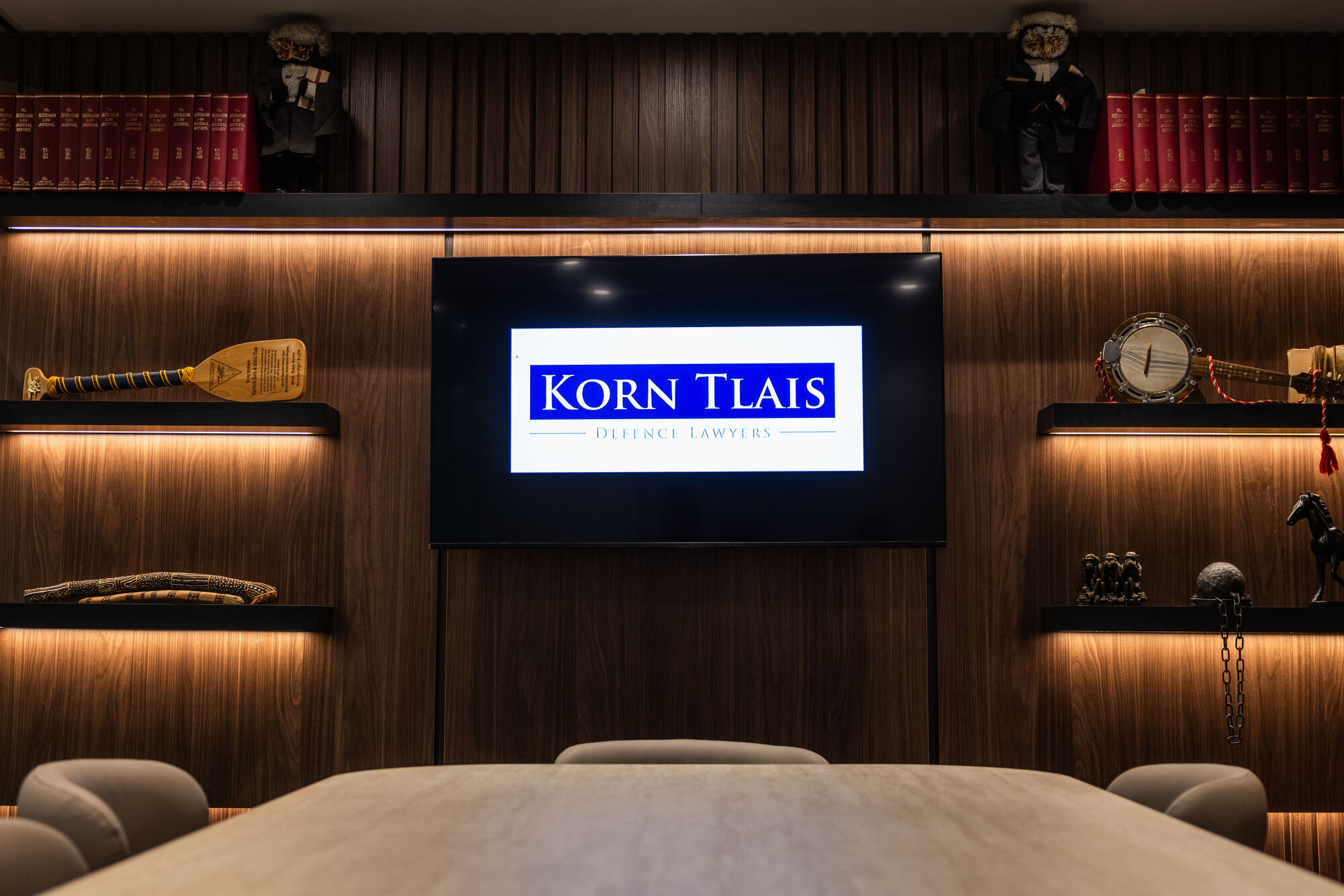 The Korn Tlais Defence Lawyers boardroom